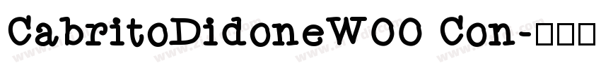 CabritoDidoneW00 Con字体转换